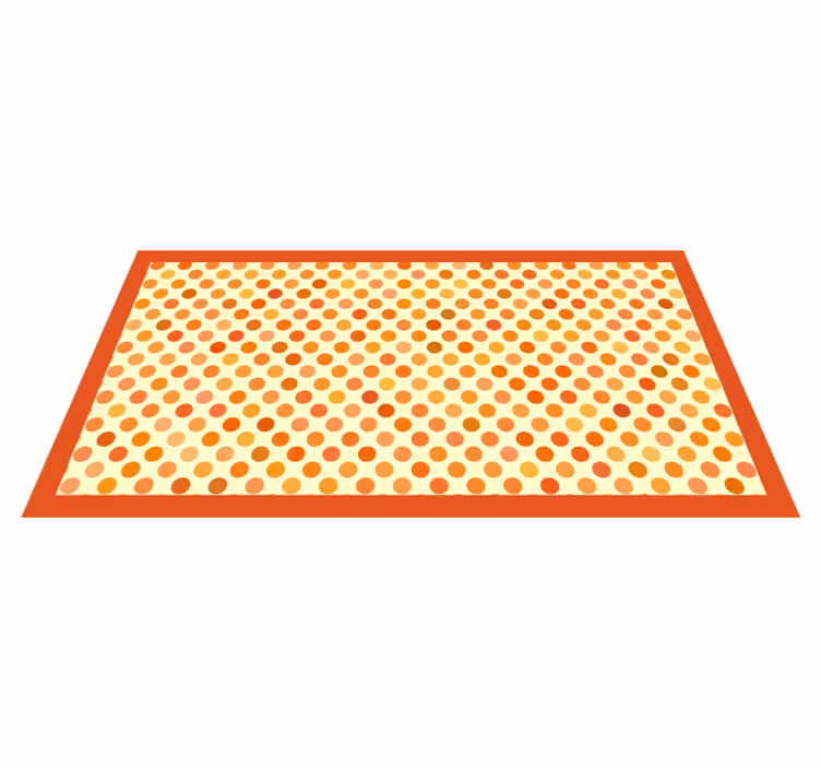 Polka Dotted Arrays stripes vinyl rug - TenStickers