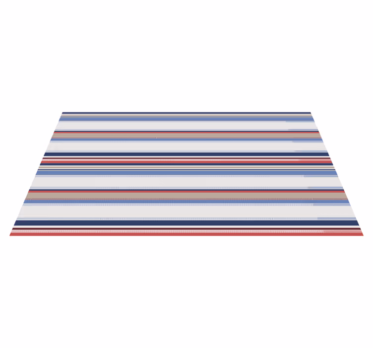 Modern blue shades stripes vinyl rug - TenStickers