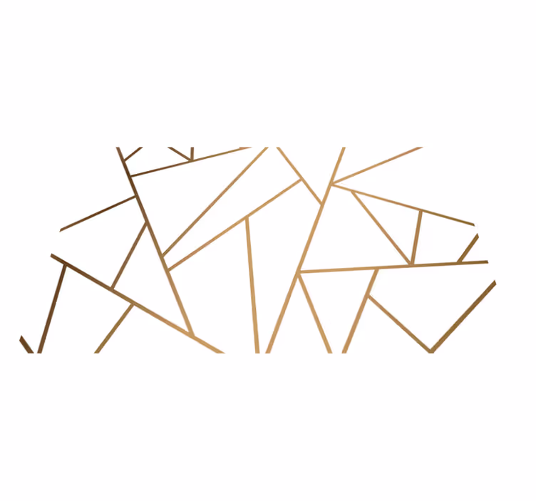Geometric linework kitchen vinyl rug - TenStickers