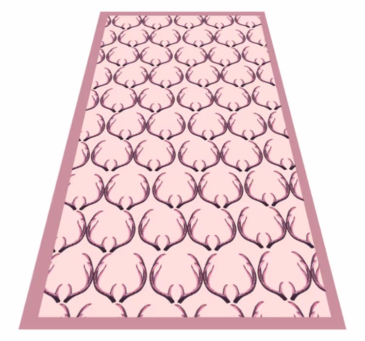 Elegant Antler Motif nordic vinyl rug - TenStickers