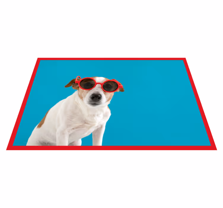 Sun glasses dog animal rug - TenStickers