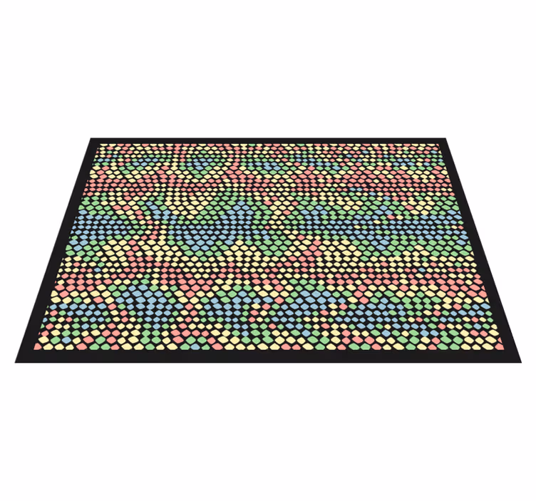 Rainbow Rainbow snake print vinyl mat - TenStickers