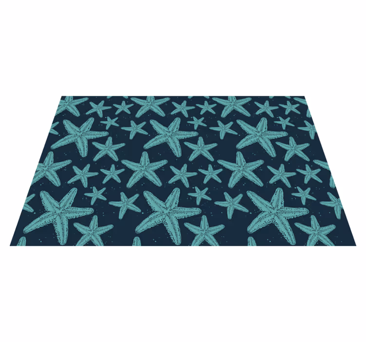 Starfish Pattern nature vinyl rug - TenStickers