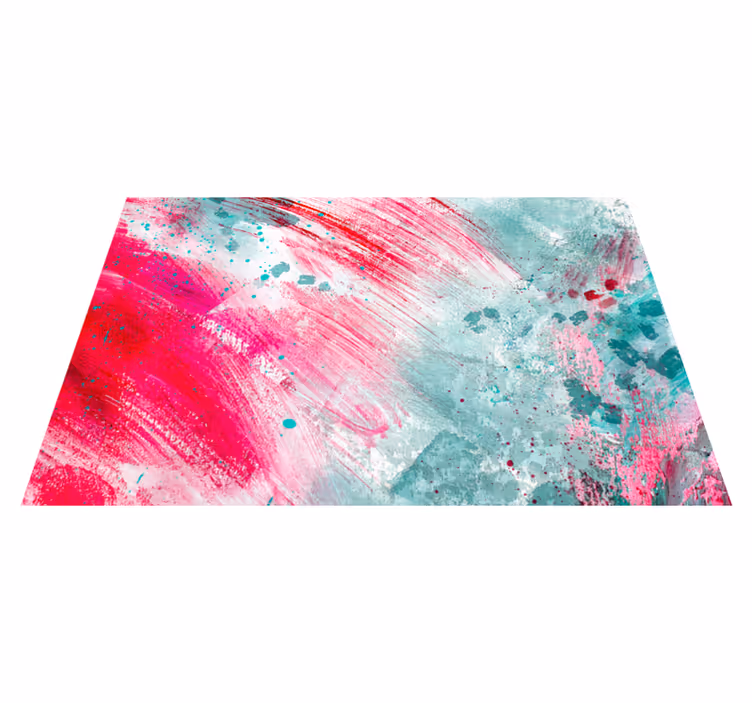 Splash of colours modern vinyl rug - TenStickers