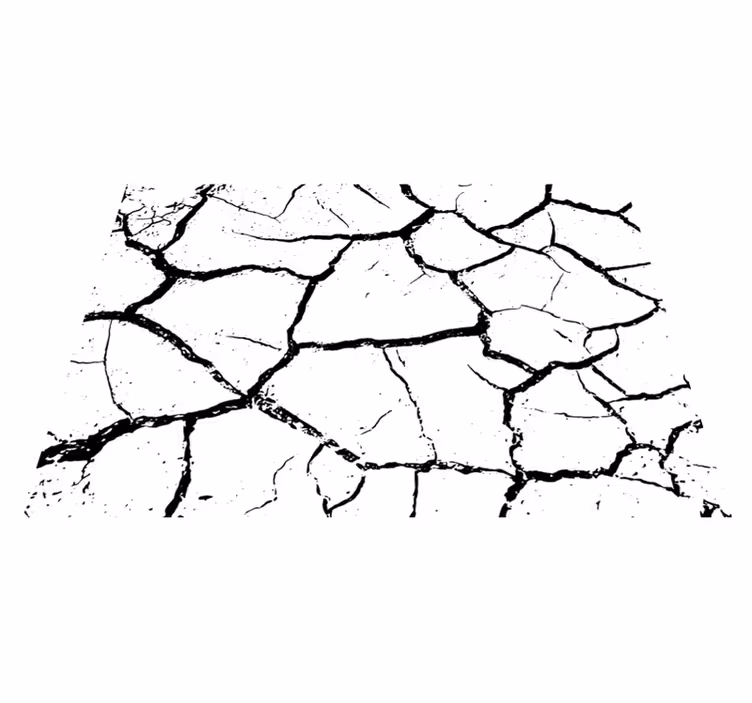 Worn out concrete stone vinyl carpet - TenStickers