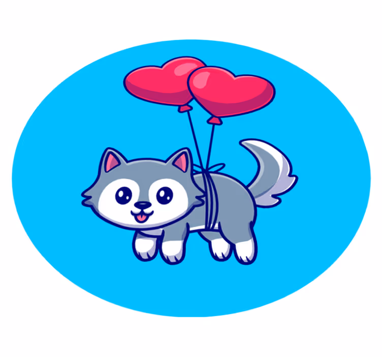 Cute animal teen vinyl rug - TenStickers