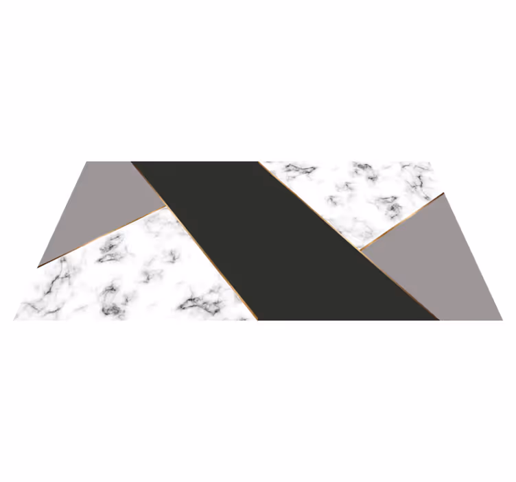 Marble vinyl rug with elegant abstract stripes - TenStickers