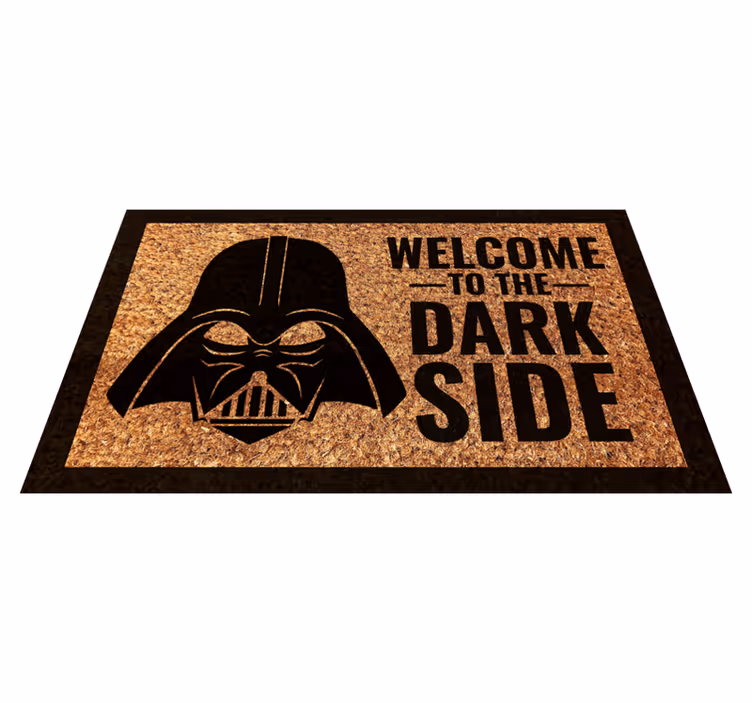 Welcome Dark Side custom vinyl rug - TenStickers
