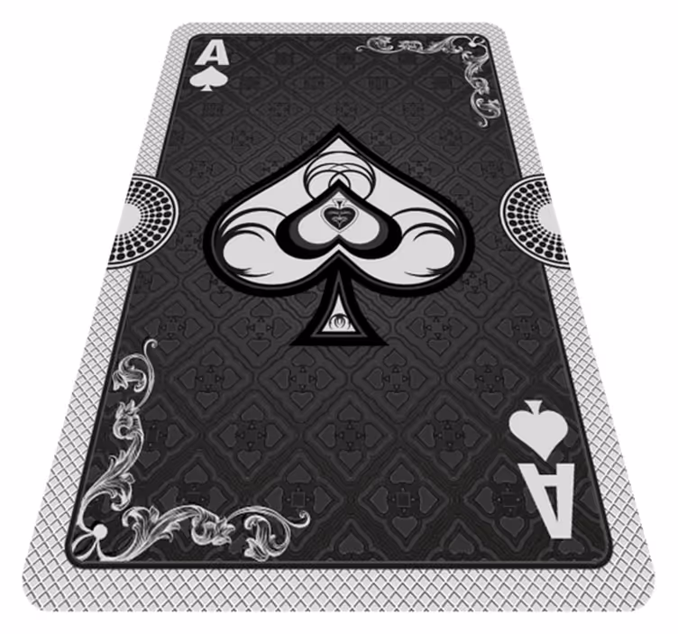 Playing Card Ace gaming vinyl rug - TenStickers