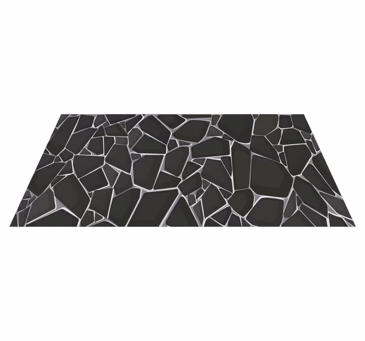 Gray concrete texture geometric rugs - TenStickers