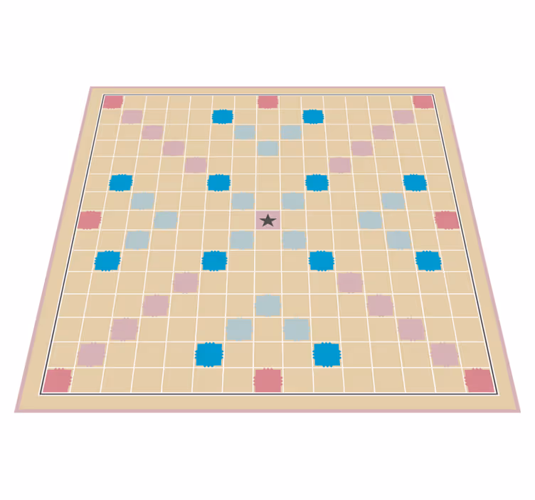 Nice Scrabble board game mat - TenStickers