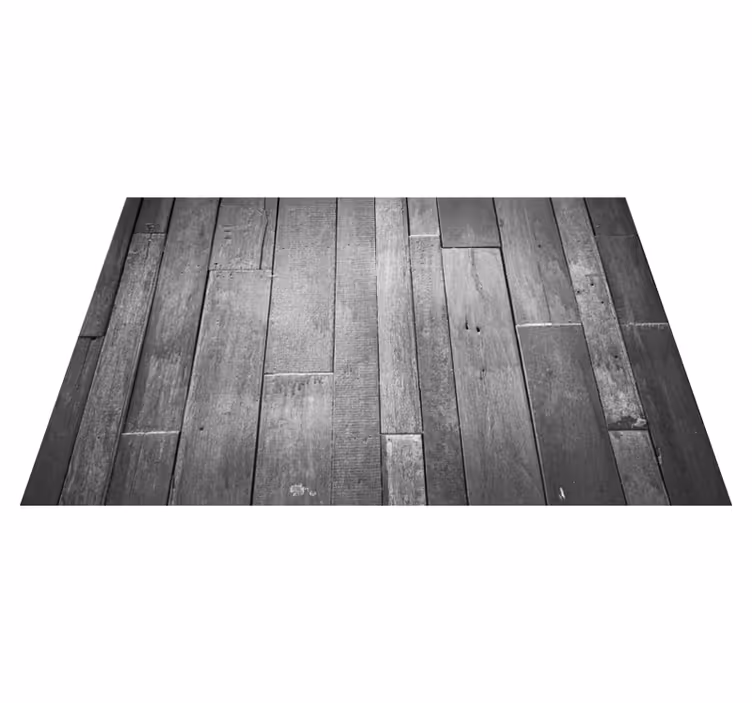 Modern grey finish wood vinyl rug - TenStickers