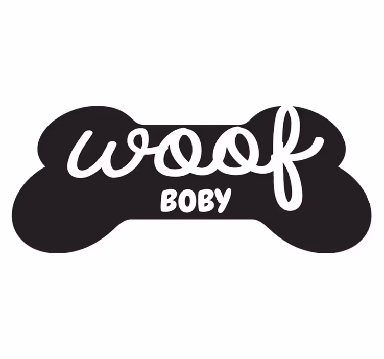 Woof bone animal vinyl rug - TenStickers
