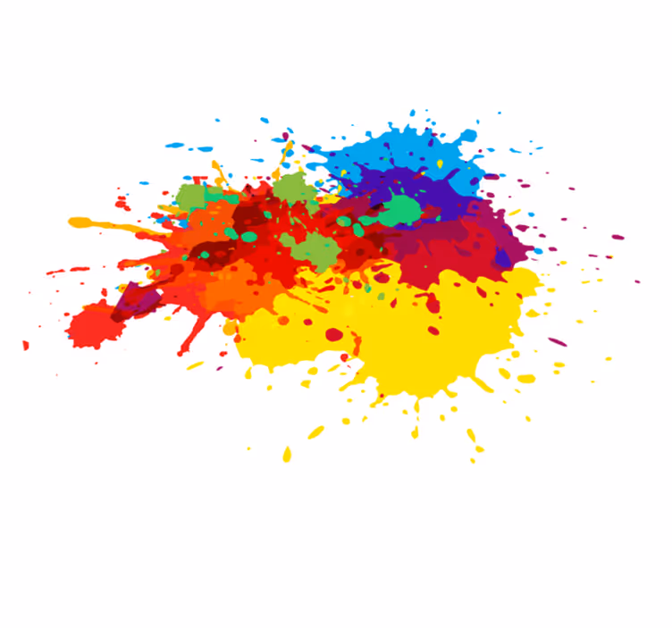 Splashes teen colorful vinyl rug - TenStickers