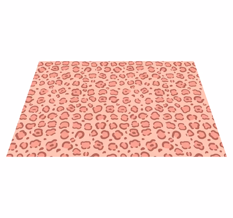 Leopard Dots animal print vinyl rug - TenStickers