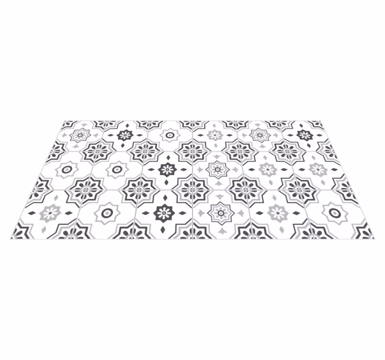 Gray pantone tile vinyl carpet - TenStickers
