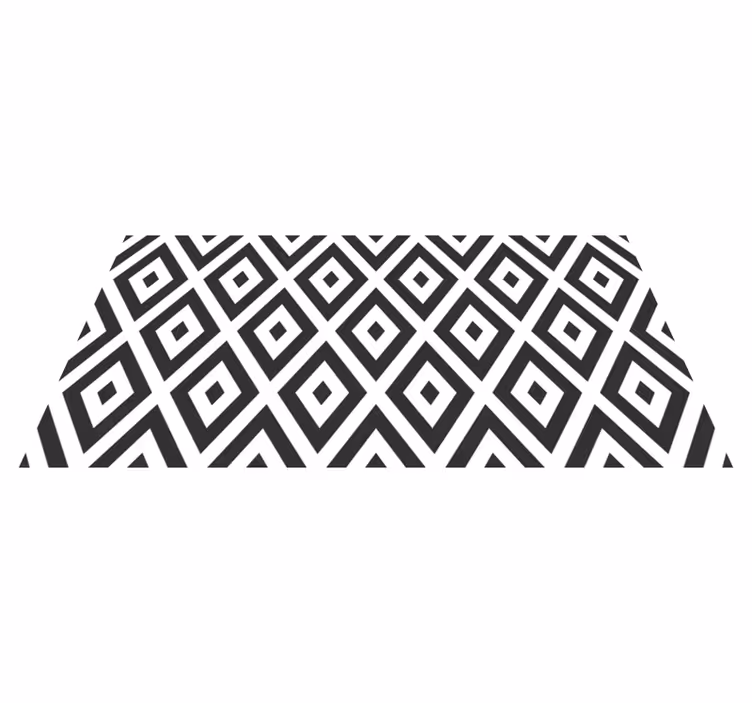 Diamond arrangement geometric vinyl rug - TenStickers