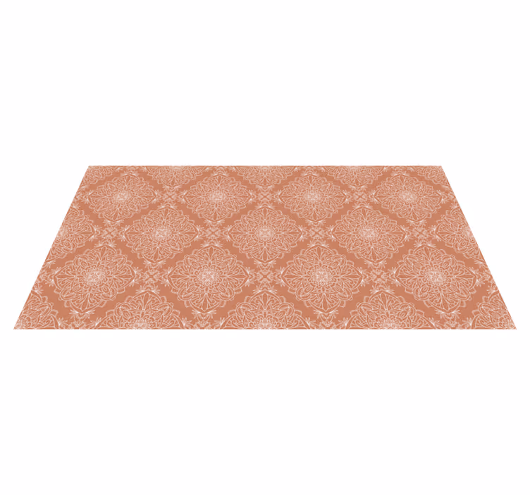 Terracotta tile effect effect vinyl rug - TenStickers
