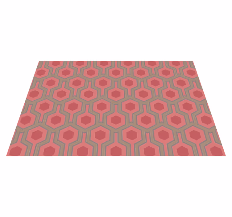 Honeycomb Configuration geometric vinyl rug - TenStickers