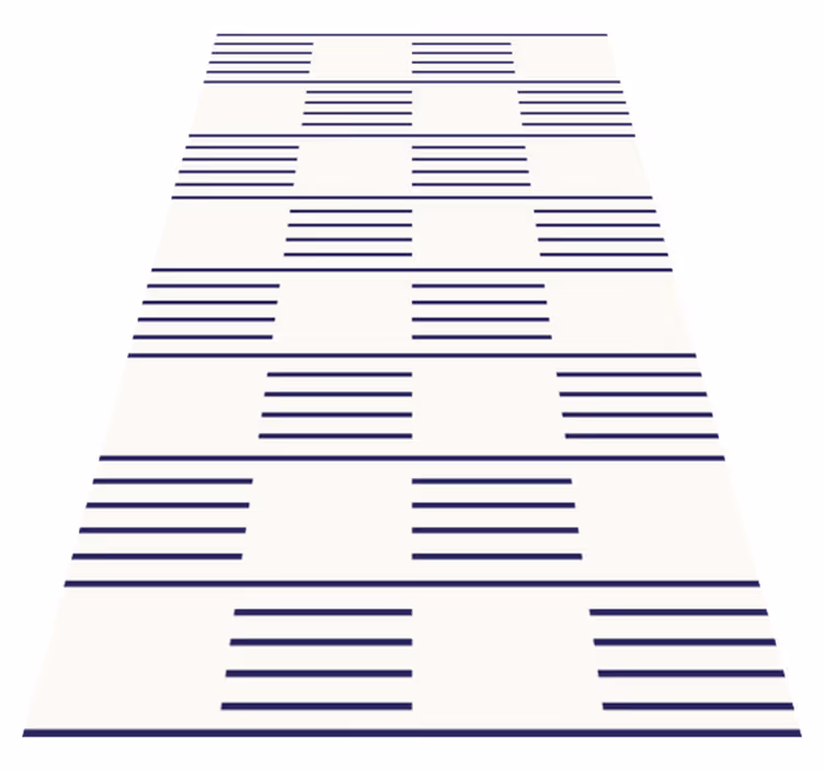 Stylish Linear Patterns living room vinyl rug - TenStickers