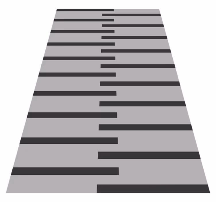 Nordic style white tiger nordic vinyl rug - TenStickers