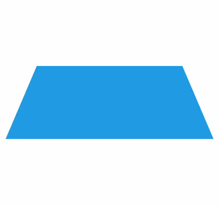 Blue rectangle modern rug - TenStickers