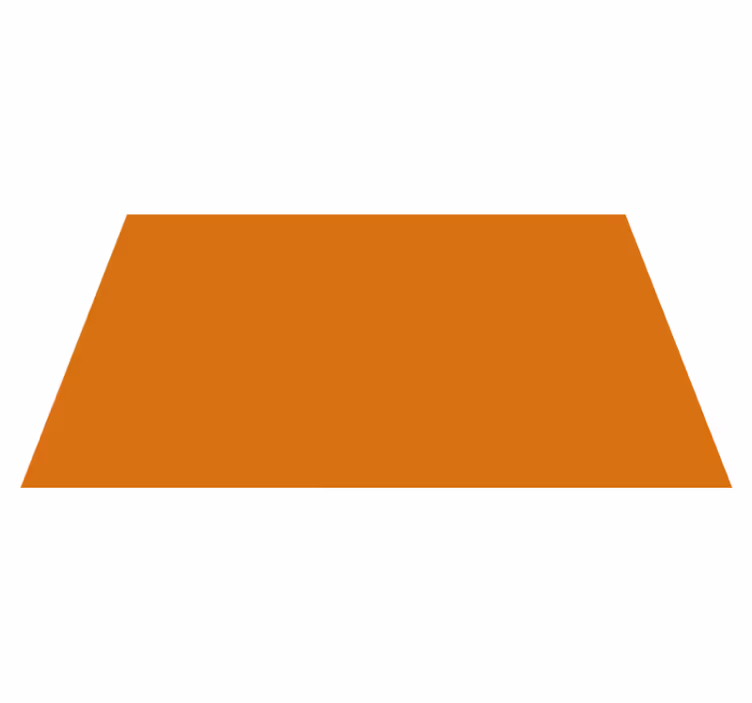 Monocolour orange surface living room vinyl rug - TenStickers