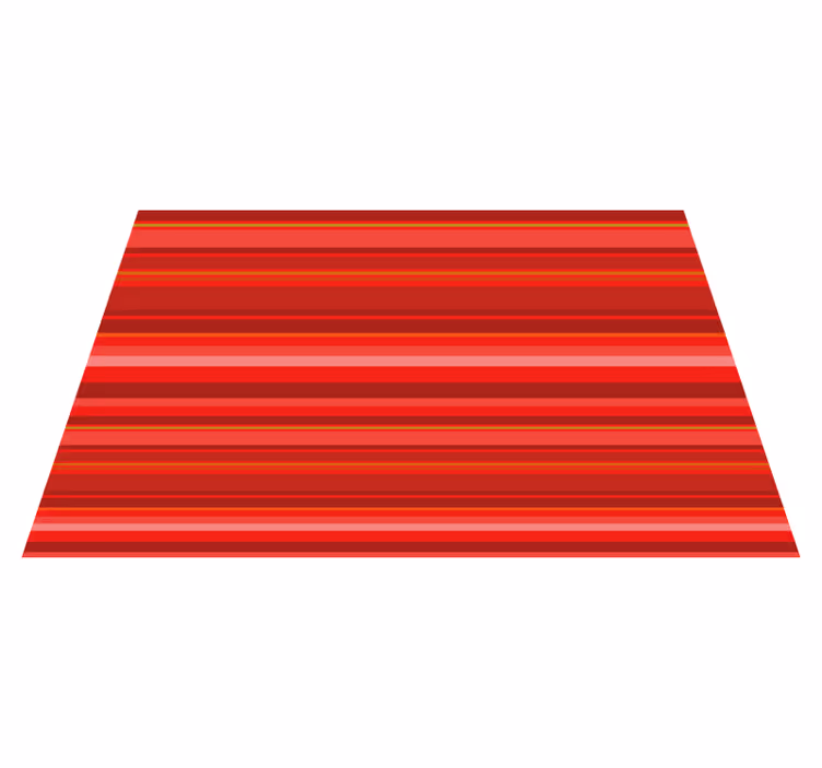 Nordic style red stripes nordic vinyl rug - TenStickers
