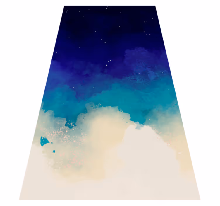 Night sky nordic vinyl rug - TenStickers