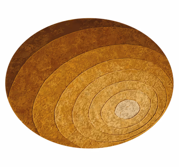 Nature layers wood vinyl rug - TenStickers