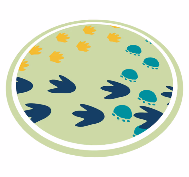 Dinosaurs footprints baby play mat - TenStickers