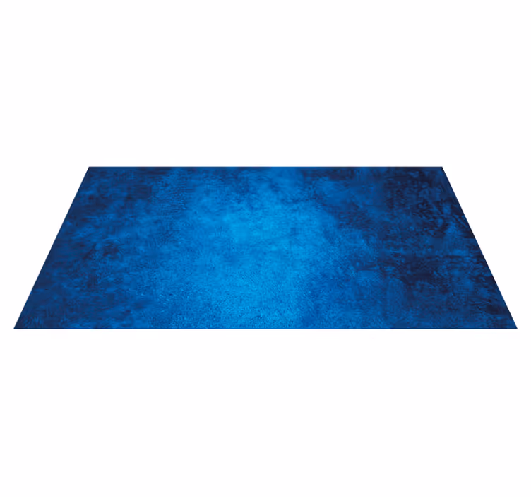 Abstract deep blue  modern vinyl rug - TenStickers
