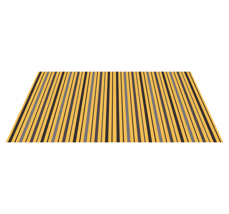 Striped yellow and gray stripes carpet - TenStickers