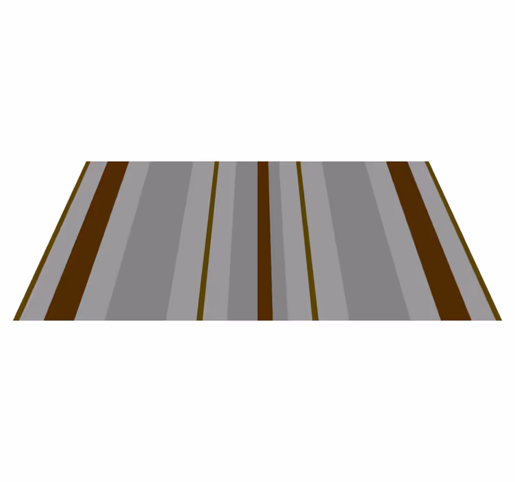 STRIPE PATTERNED ACCENT stripes vinyl rug - TenStickers