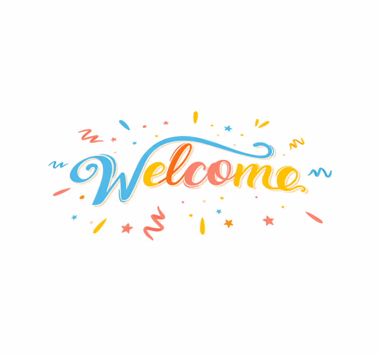 Colorful welcome composition entrance hall - TenStickers