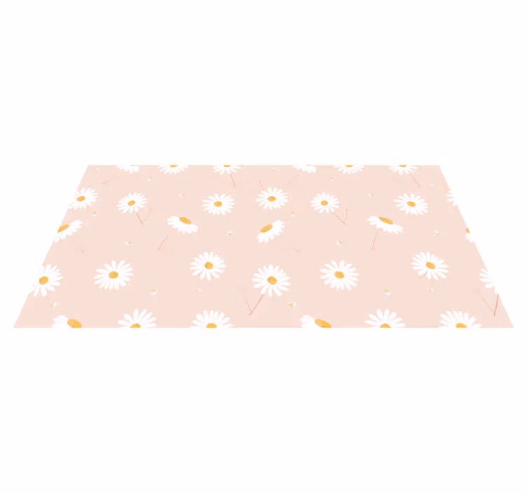 Daisy Floral Arrangement flower vinyl rug - TenStickers
