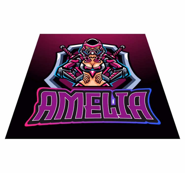Videogame bad girl bedroom rug - TenStickers