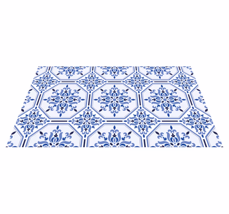 Lisboa pattern tile vinyl carpet - TenStickers