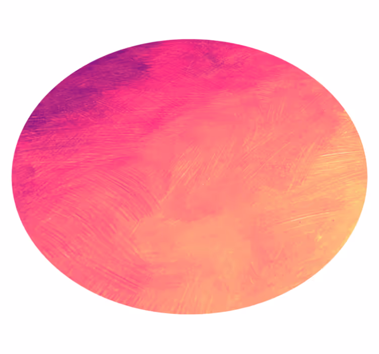 Gradient circular art bedroom vinyl rug - TenStickers