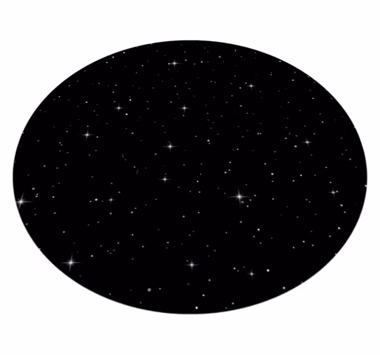 Dark universe with stars nature vinyl rug - TenStickers