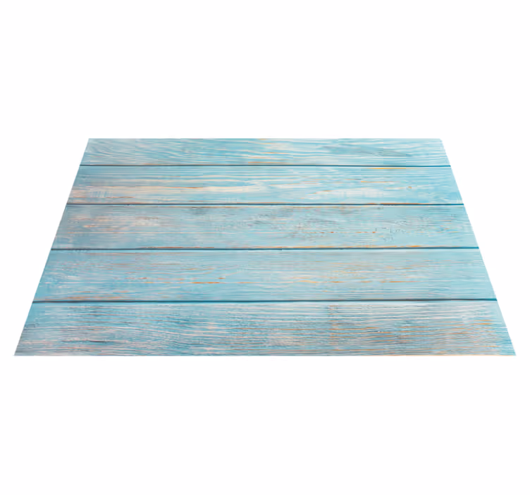 pattern blue wood bathroom flooring - TenStickers