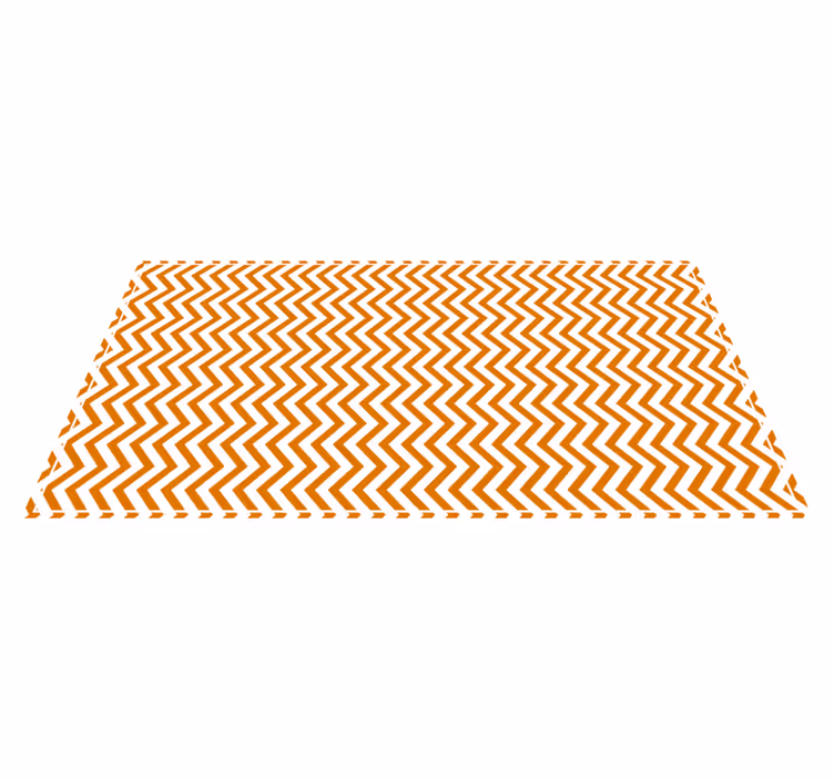 Chevron Motif Charm geometric vinyl rug - TenStickers