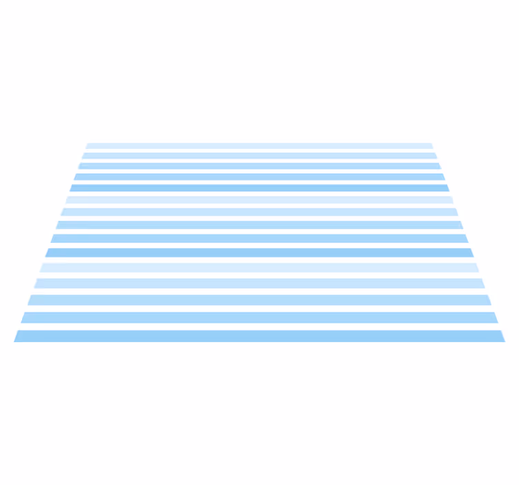 Blue horizontal pattern stripes vinyl rug - TenStickers