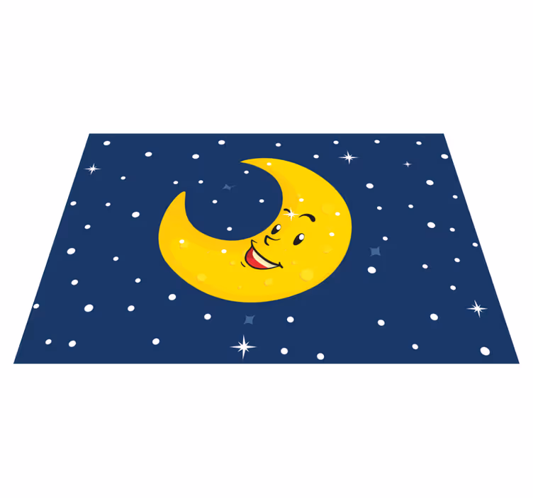 Gold star design star vinyl rug - TenStickers