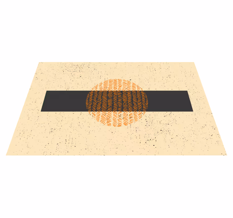 Geometric doodle shapes bedroom rug - TenStickers