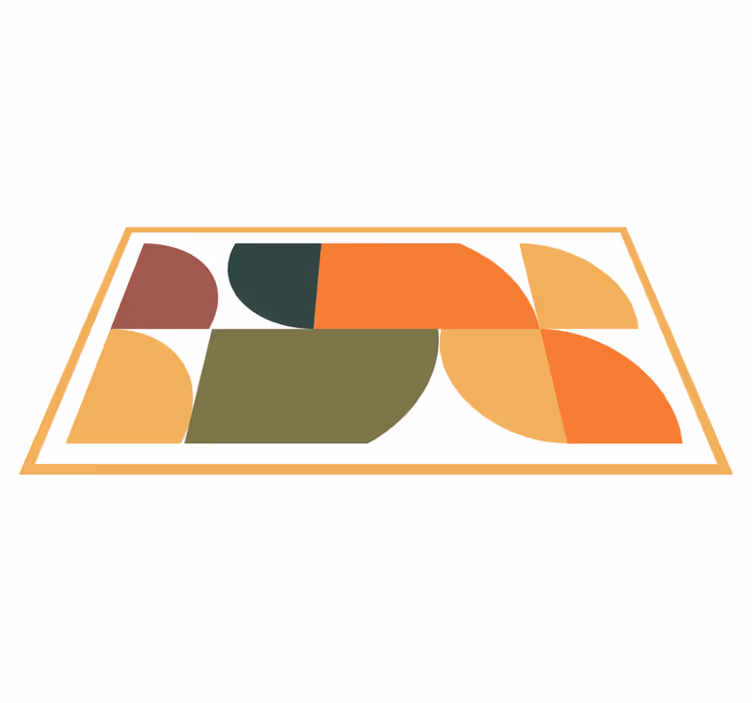 Abstract geometric art rugs - TenStickers