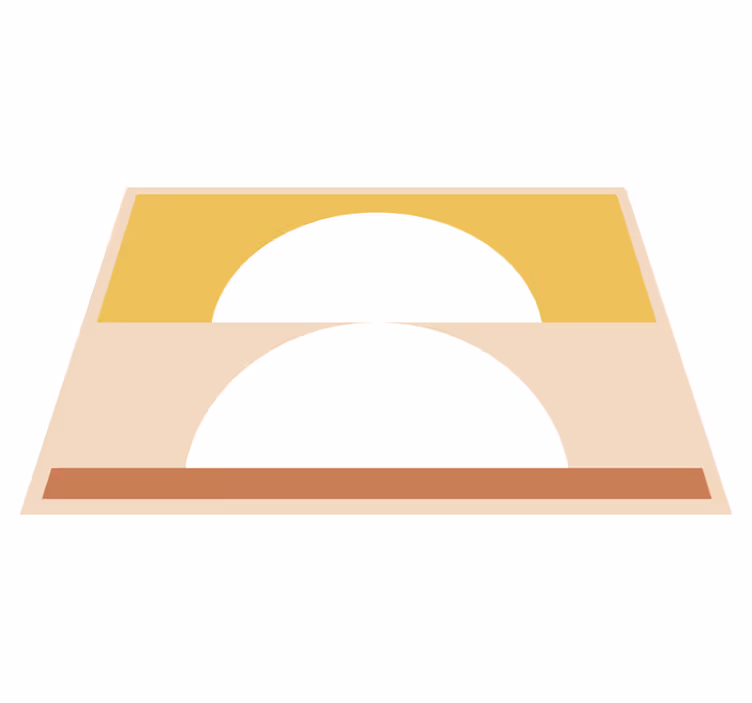 CIRCULAR MINIMALISM minimalist vinyl rug - TenStickers