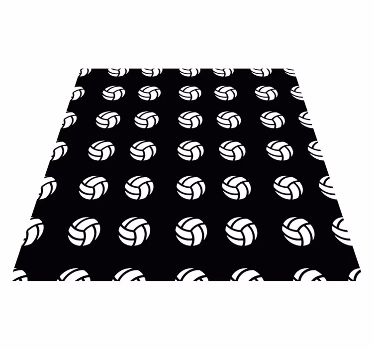 VOLLEYBALL PATTERN gaming vinyl rug - TenStickers
