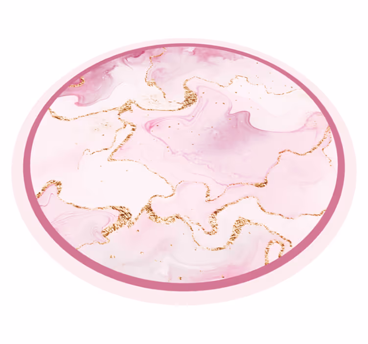 Rose gold marble texture carpet - TenStickers
