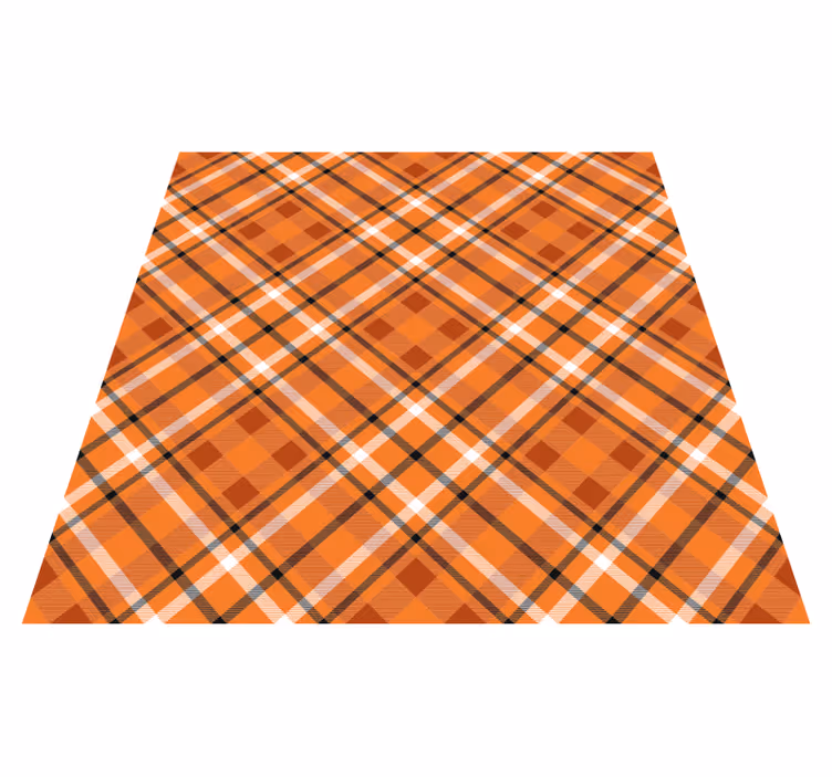 Checkered Style stripes vinyl rug - TenStickers